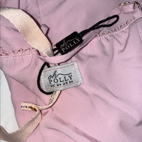 Oh Polly Light Pink Midi Dress - Picture 4 of 5